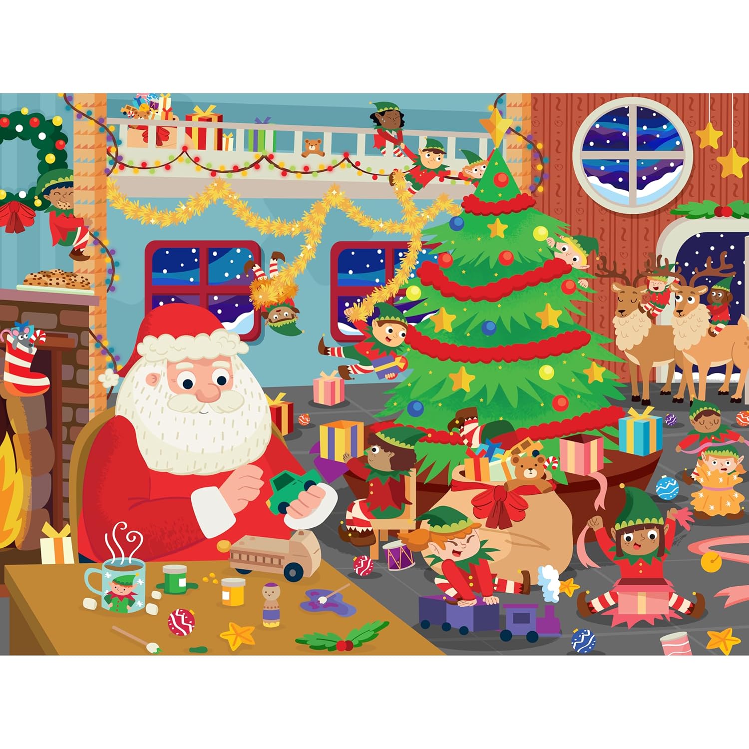 HINKLER JR JIGSAW 45 PIECES PUZZLE ELF MISCHIEF