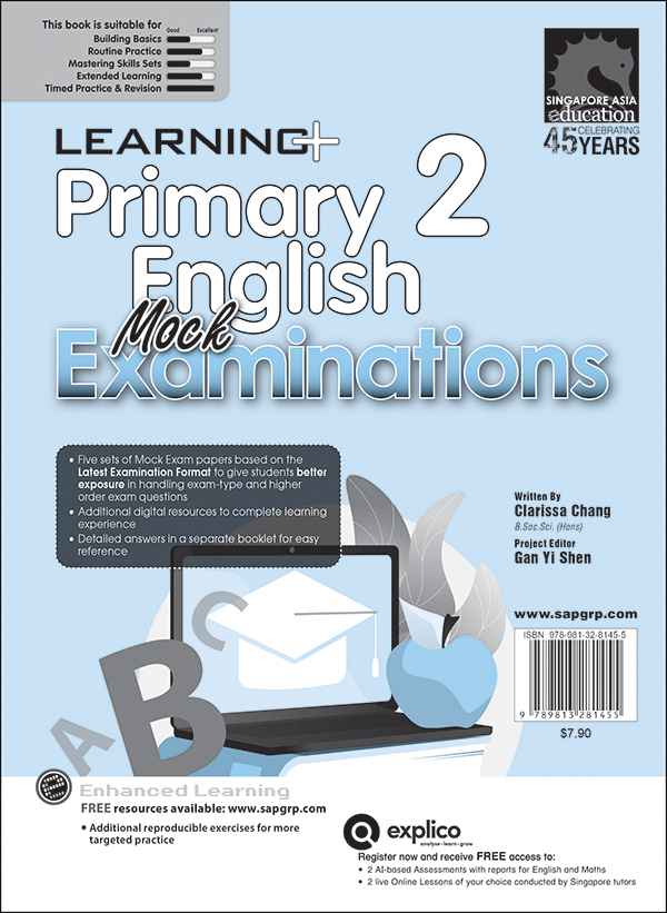 LEARNING+ Primary 2 English Mock Examinations – Popular Book Company ...