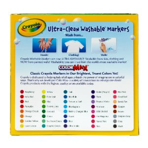 CRAYOLA U/C W.MARKERS 40'S-BROAD 587858