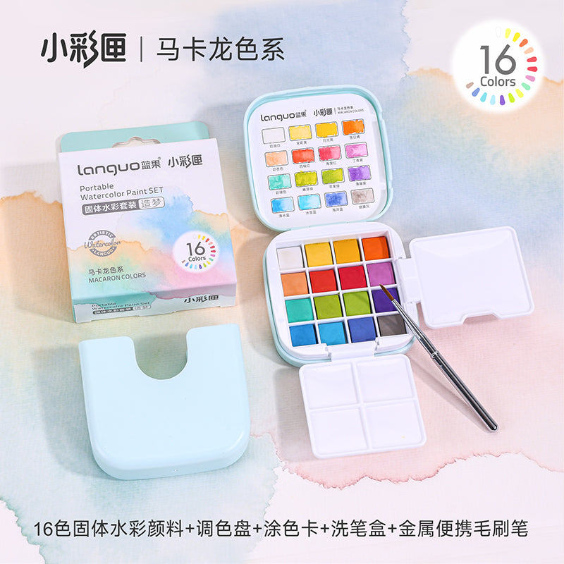 WATERCOLOR SET 16COL S6182