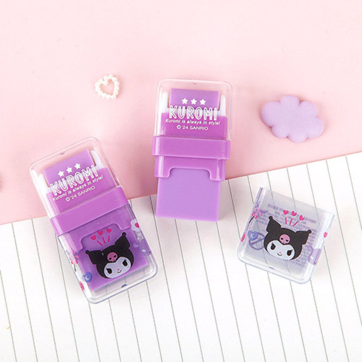 Sanrio Kuromi Roller Eraser