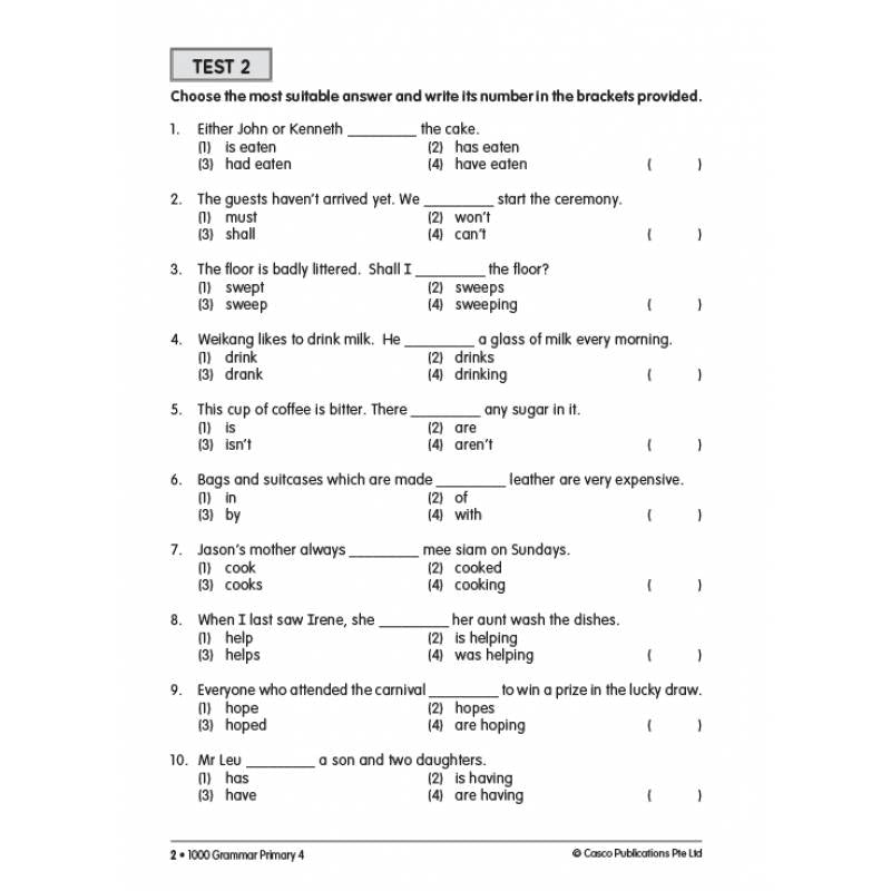 Primary 4 1000 Grammar - Revised Edition