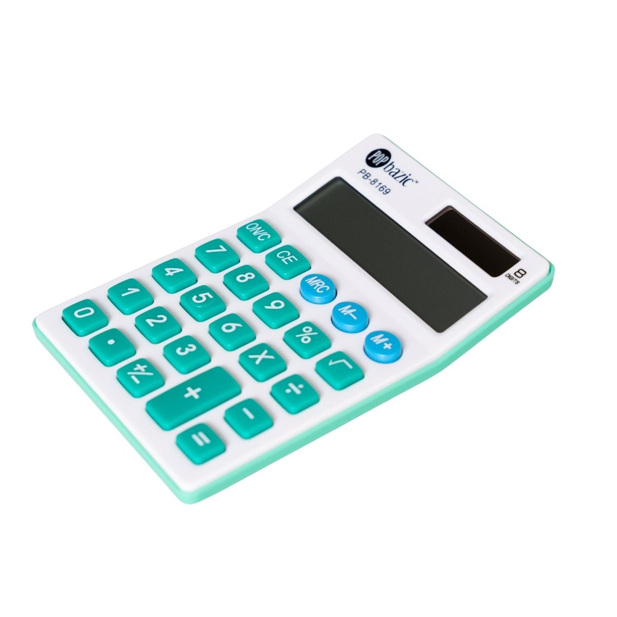 Pop Bazic 8-Digit Desktop Calculator Pb8169 Green