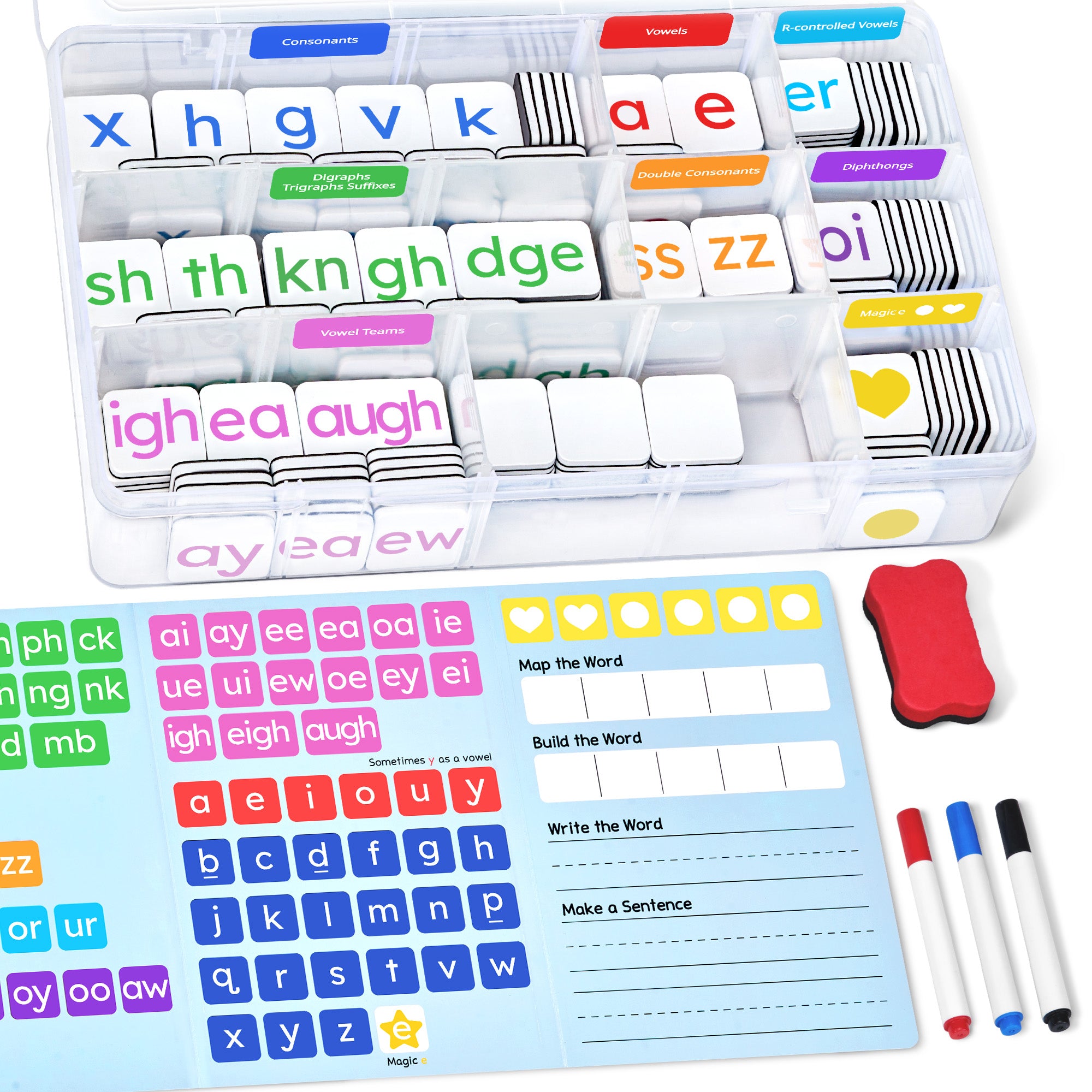 JOYCAT MAGNETIC PHONICS TILES