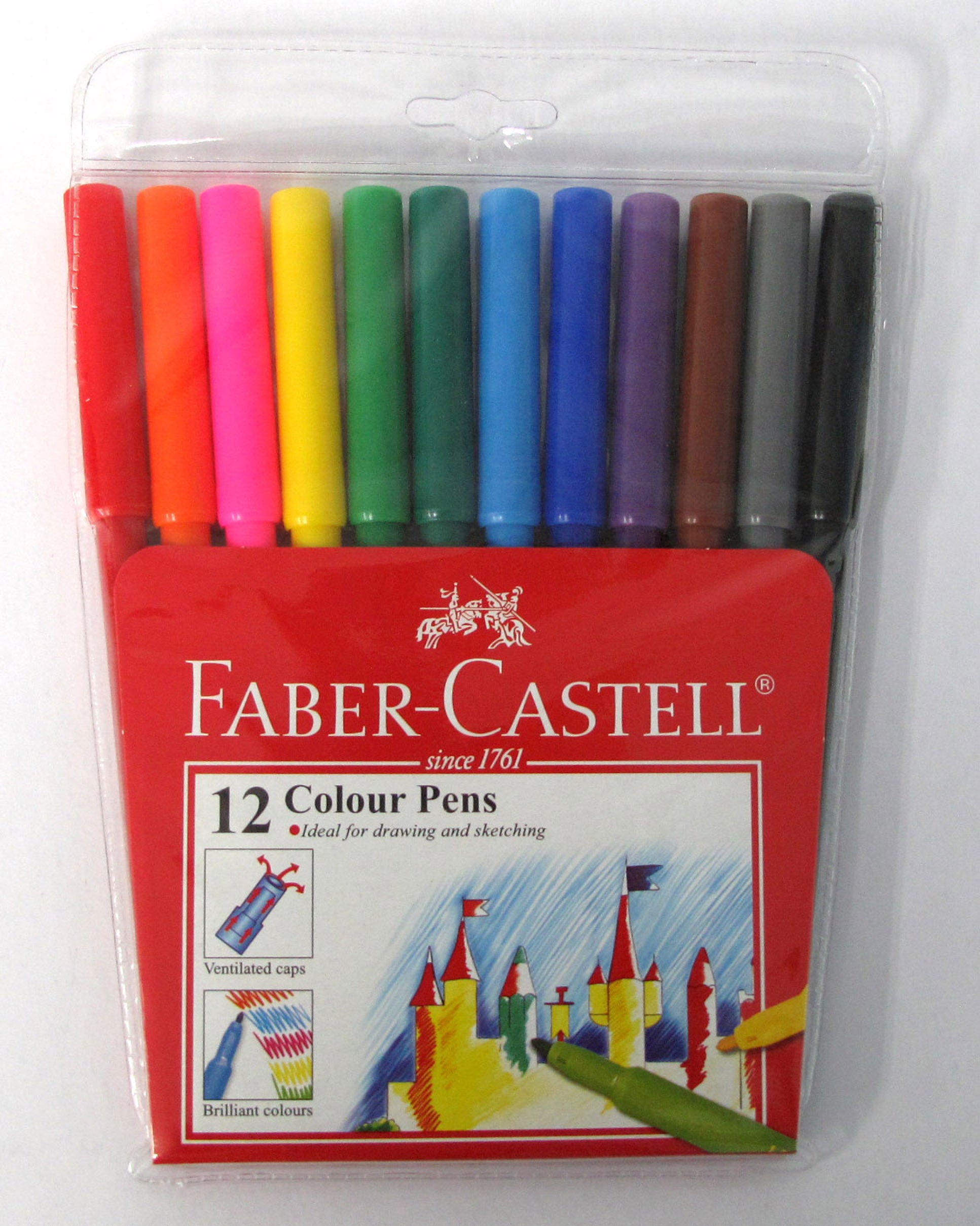 Faber-Castell Colour Pens 12 Colours-154312
