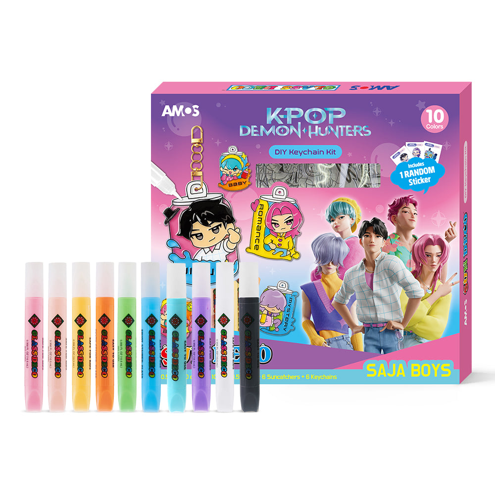 AMOS Glass & Sun Deco Keyring Set – K-POP Demon Hunters KDH-09