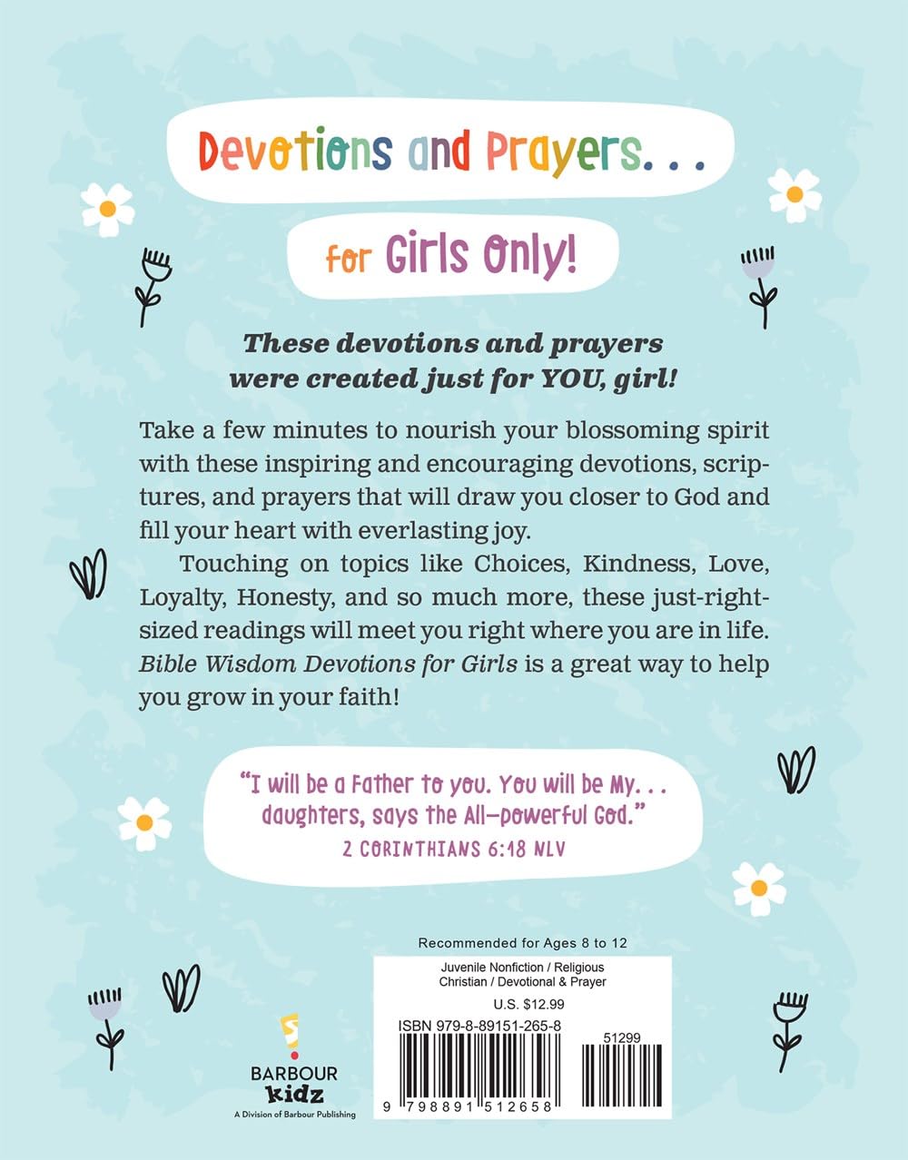 Bible Wisdom Devotions For Girls (Paperback)