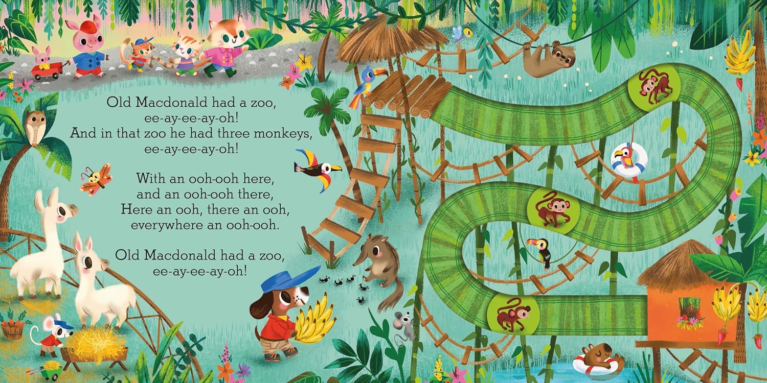 Old Macdonald Had A Zoo : A Nursery Rhyme Counting Book For Toddlers (Slide And Count) Board Book – Hardcover