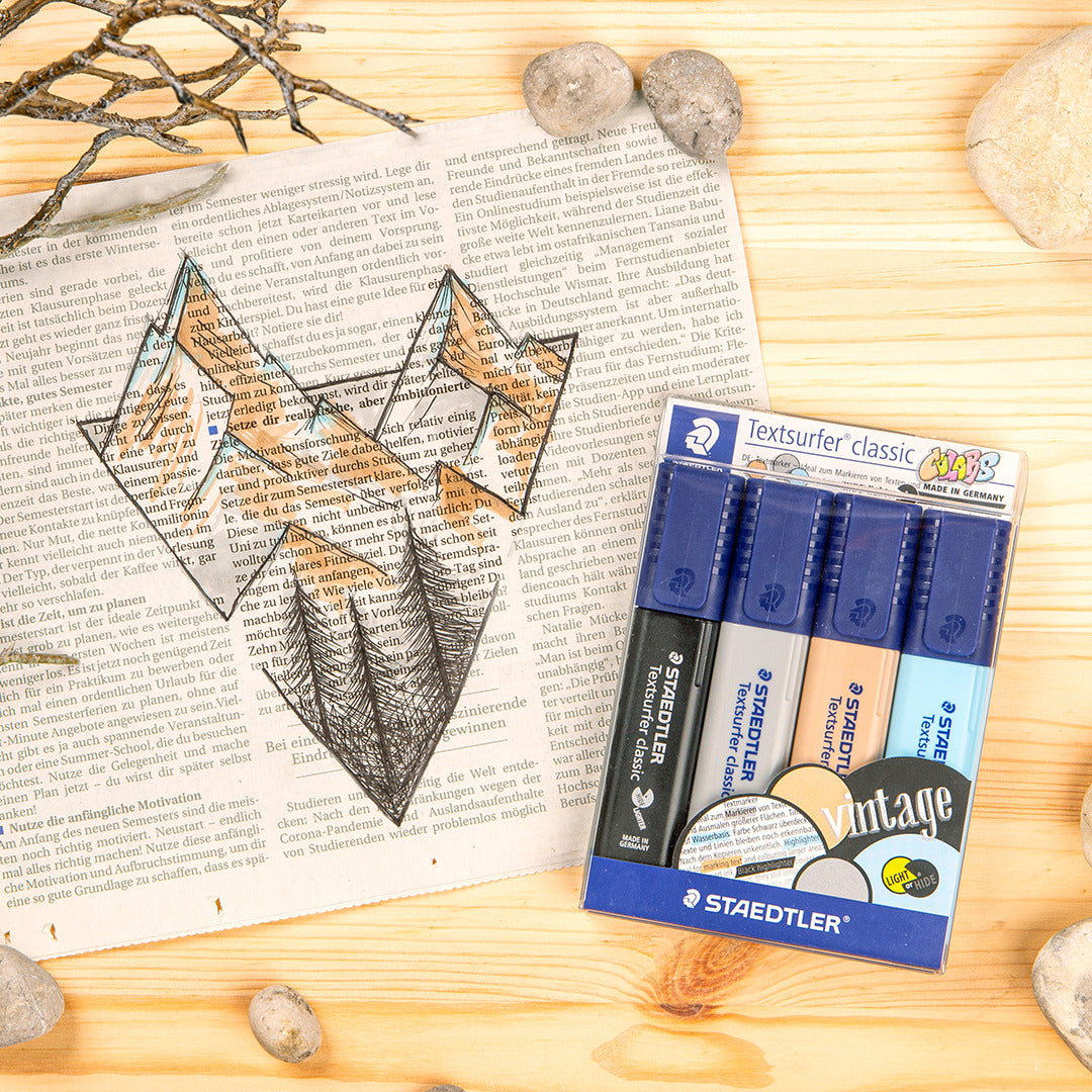 STAEDTLER TEXTMARKER TEXTSURF.CL. 4PCS