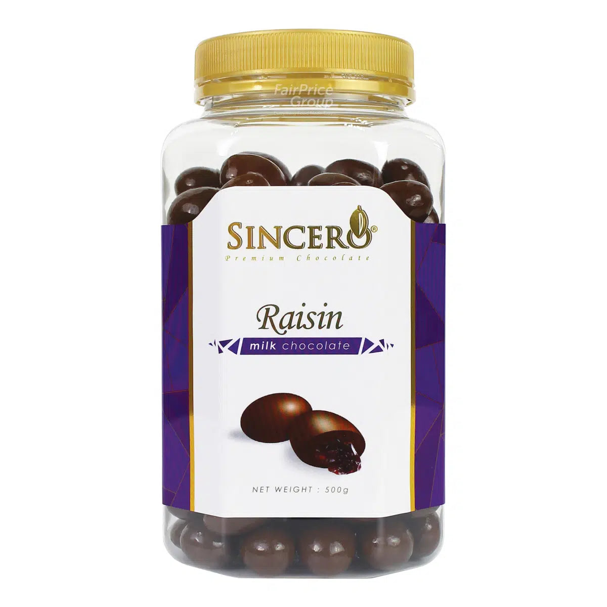 Sincero Milk Chocolate 500g-raisin