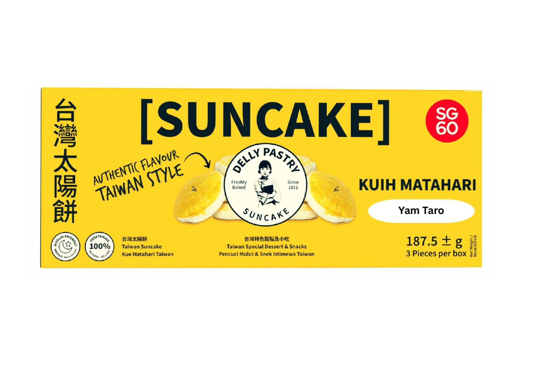 Delly Pastry Suncake Yam Taro