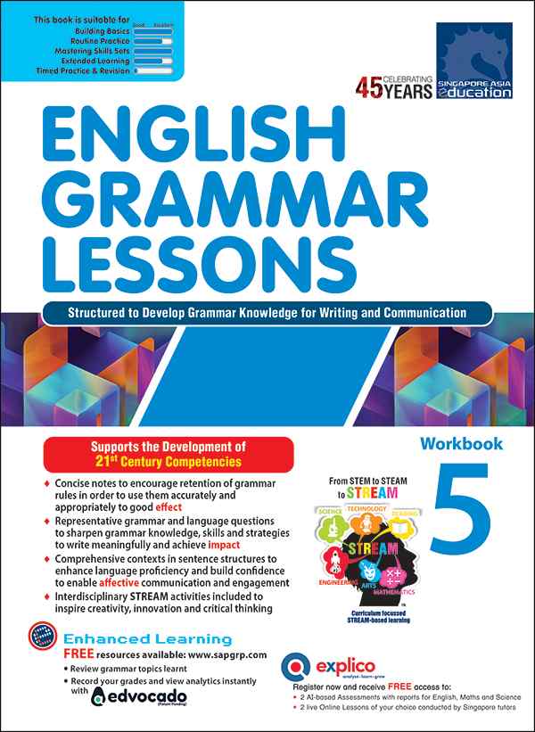 Primary 5 ENGLISH GRAMMAR LESSONS Workbook 5- 2nd Edition