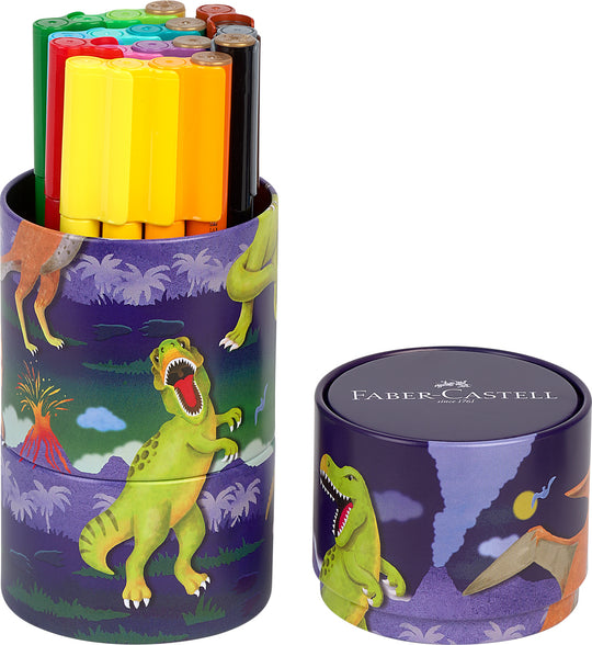 Faber-Castell Connector Pen Dinosaur, Set of 20-155546