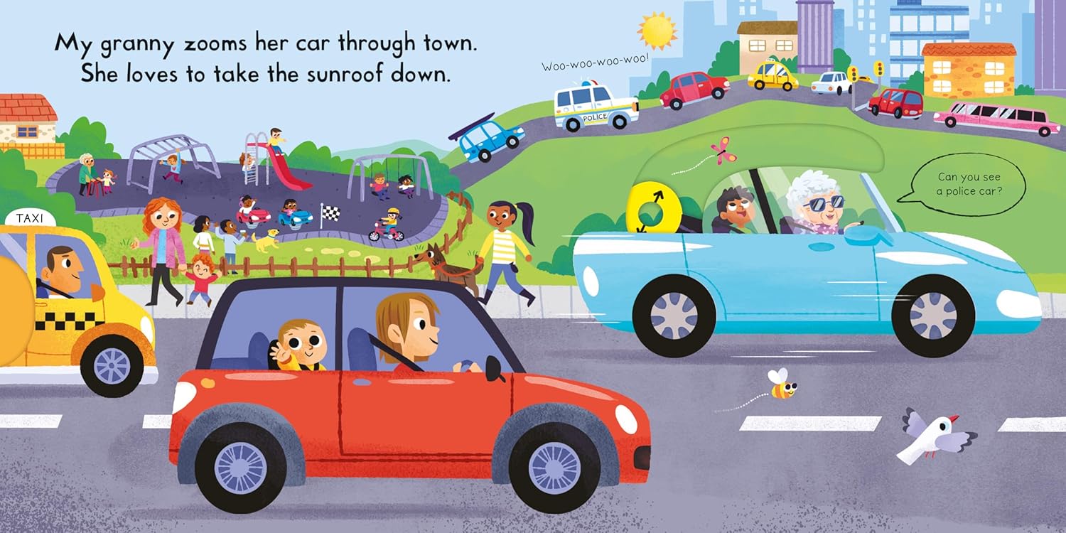 Busy Cars: A Push, Pull, Slide Book (Busy Books) Board Book