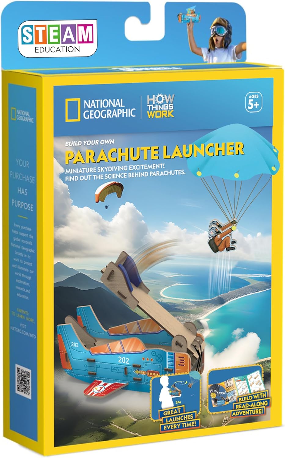 NATIONAL GEOGRAPHIC STEAM LAUNCHER PARACHUTE