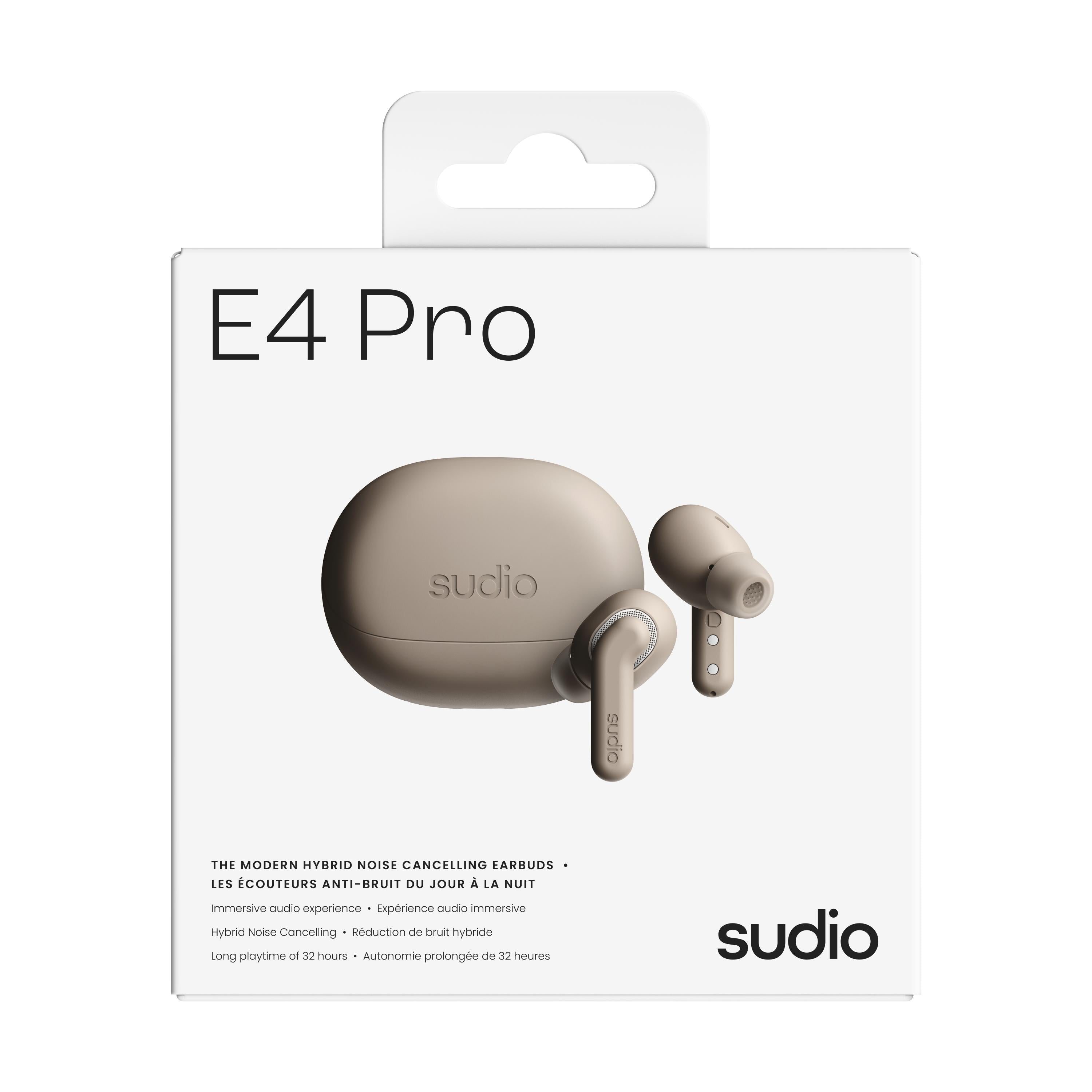 Sudio E4 Pro Wireless Earbuds with Hybrid Active Noise