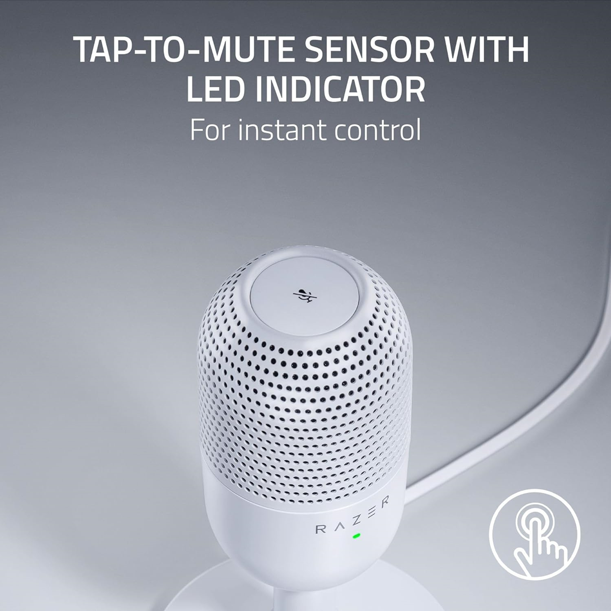 Razer Seiren V3 Mini Ultra-Compact USB Microphone White