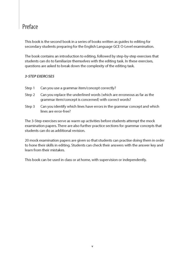 Key Guide O-Level English Mastering Editing