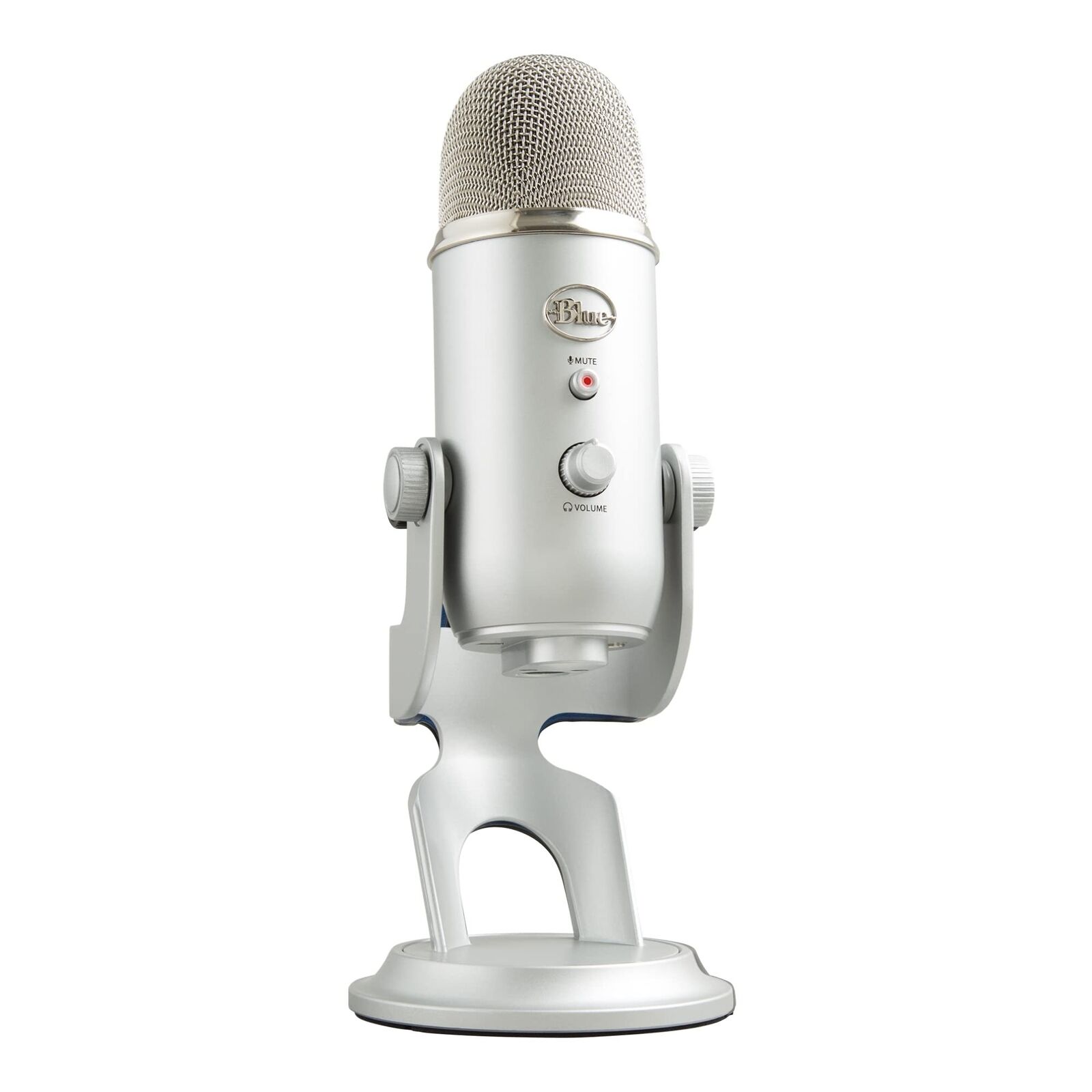 Logitech for Creators Blue Yeti USB Mic - Silver, Mic Only, Blue VO!CE, 4...