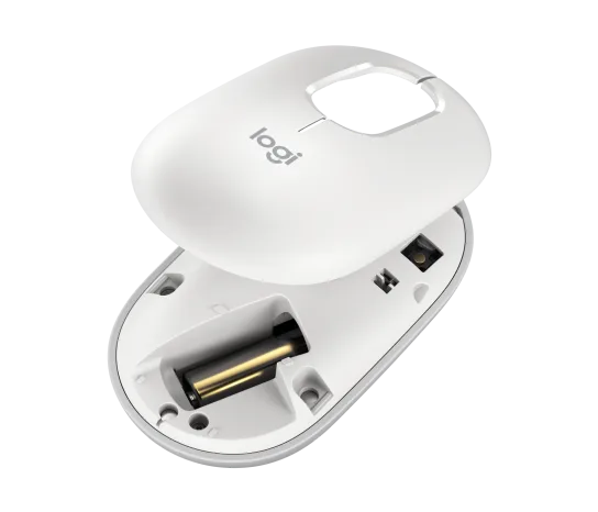 Logitech POP Mouse With Emoji Button Off White