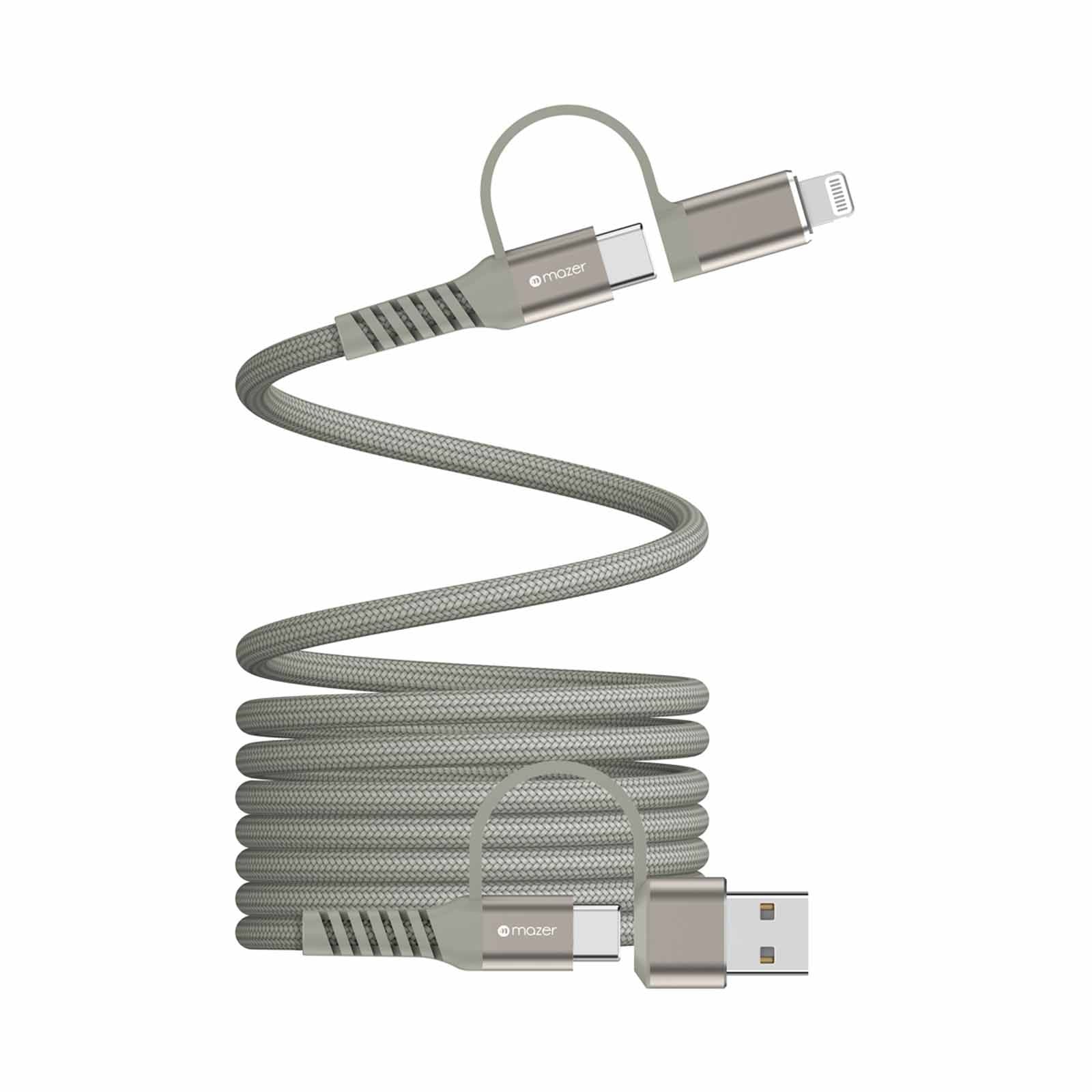 Mazer InfiniteLink Cobra Magnetic 4-in-1 2M/60W Fast Charging Cable