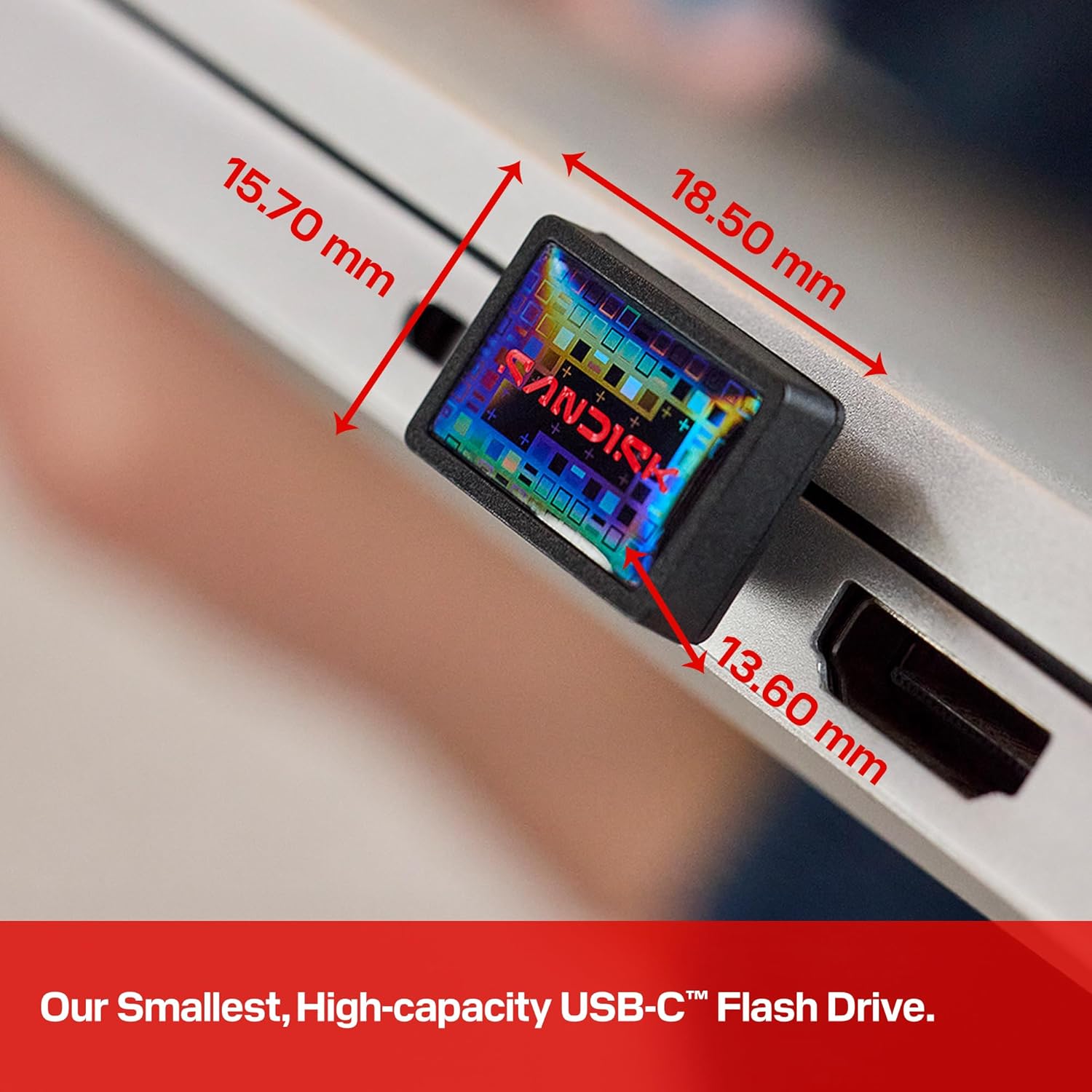 SanDisk Extreme Fit USB-C Flash Drive 256GB 400 MB/s