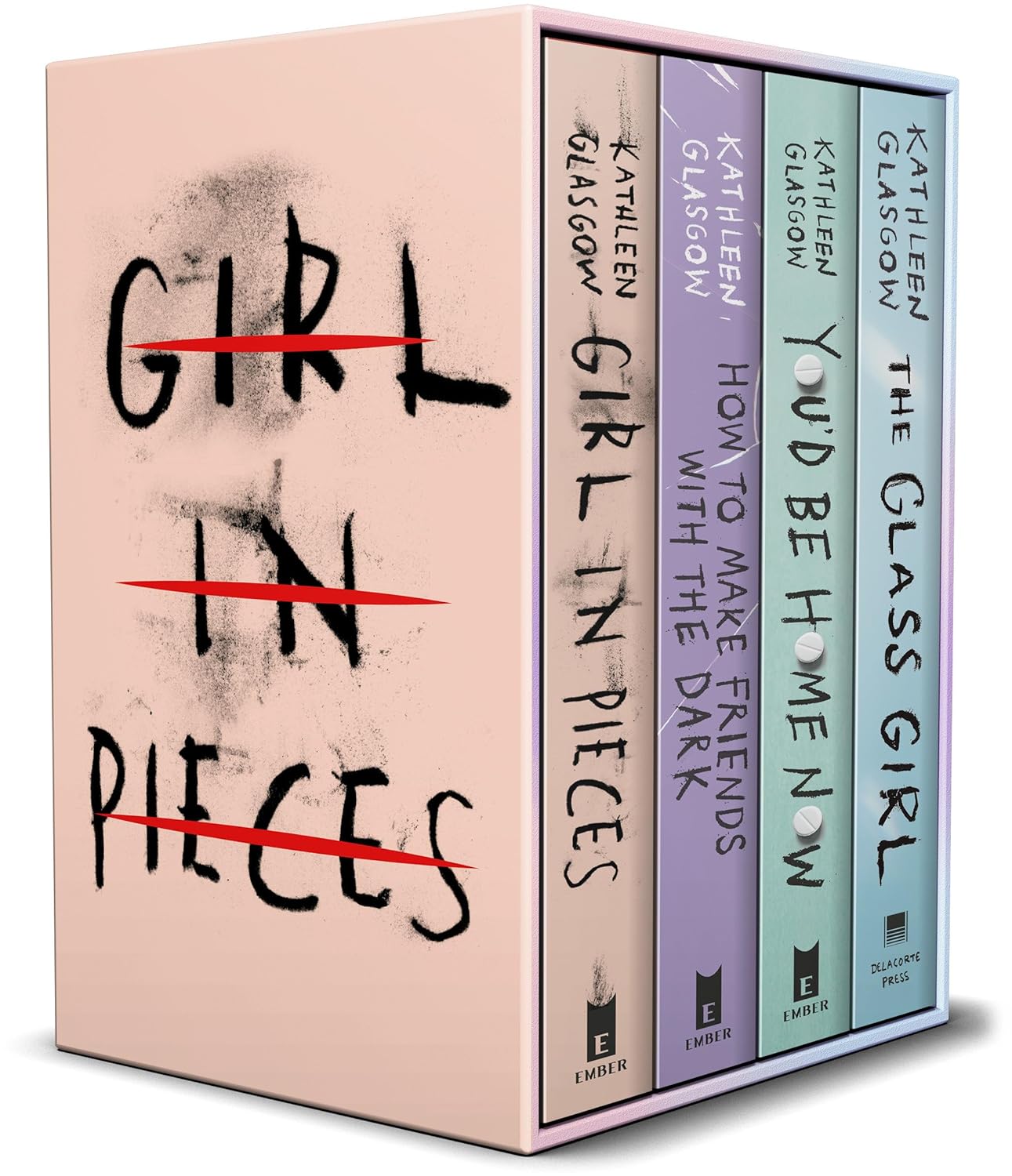 Kathleen Glasgow 4-Book Boxed Set: Girl in Pieces; How to Make Friends with the Dark; You'd Be Home Now; The Glass Girl (Paperback)