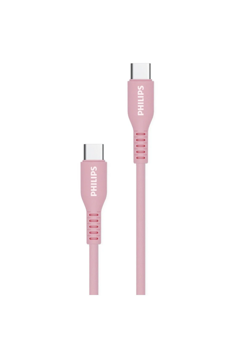 Philips DLC6541CP/00 100W USB-C to USB-C Cable 1.2M (Pink)