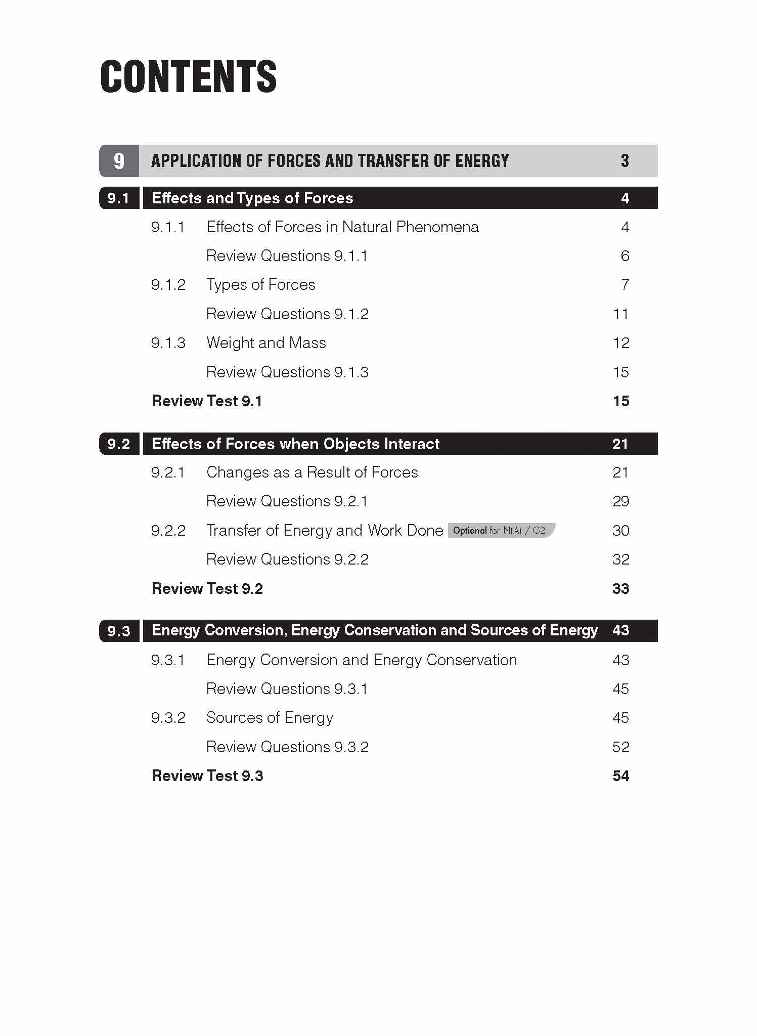Secondary 2A/G3 Science Essential Concepts