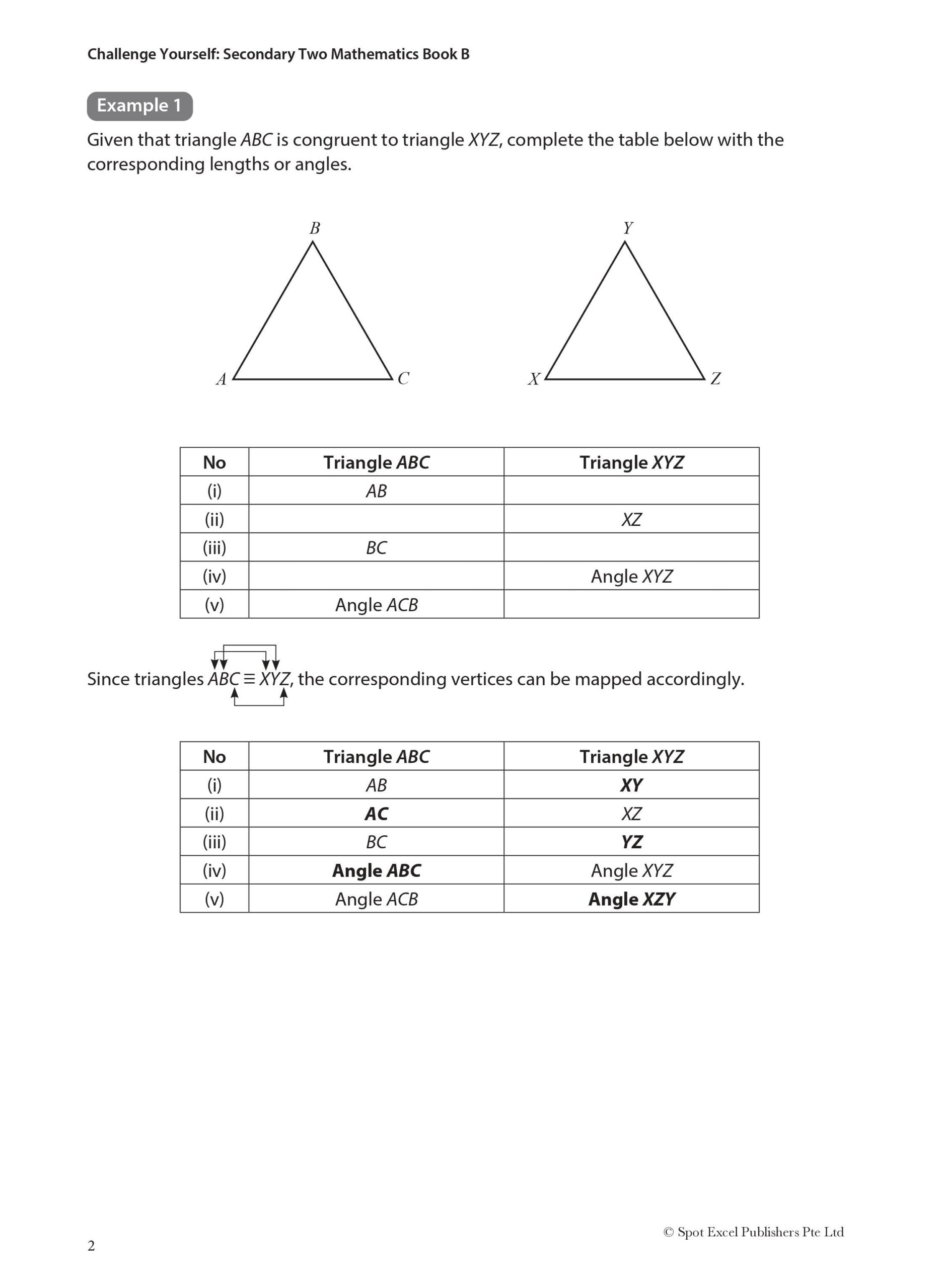 Secondary 2 - Challenge Yourself Secondary Two Mathematics Book B