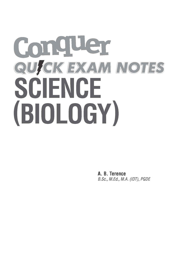 Conquer Quick Exam Notes Science (Biology)