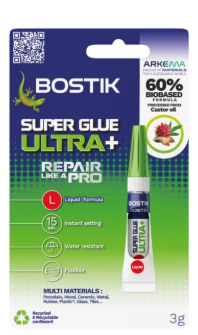 Bostik Super Glue Ultra+ 3g