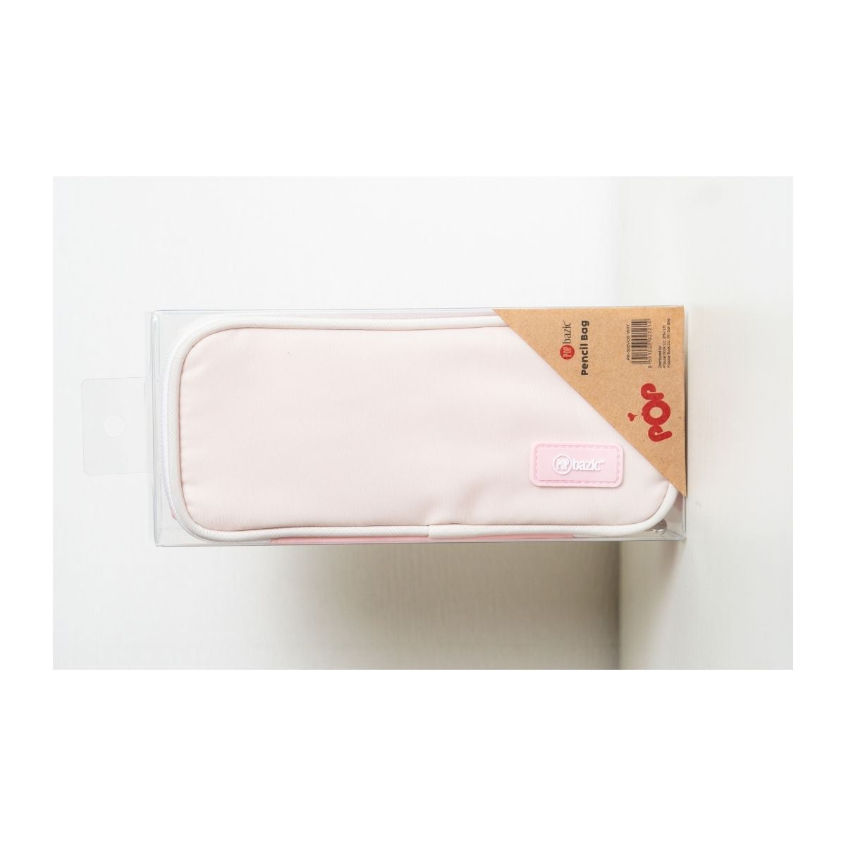Pop Bazic Triple Zip Pencil Bag (Beige) - PB-505VCB- Beige