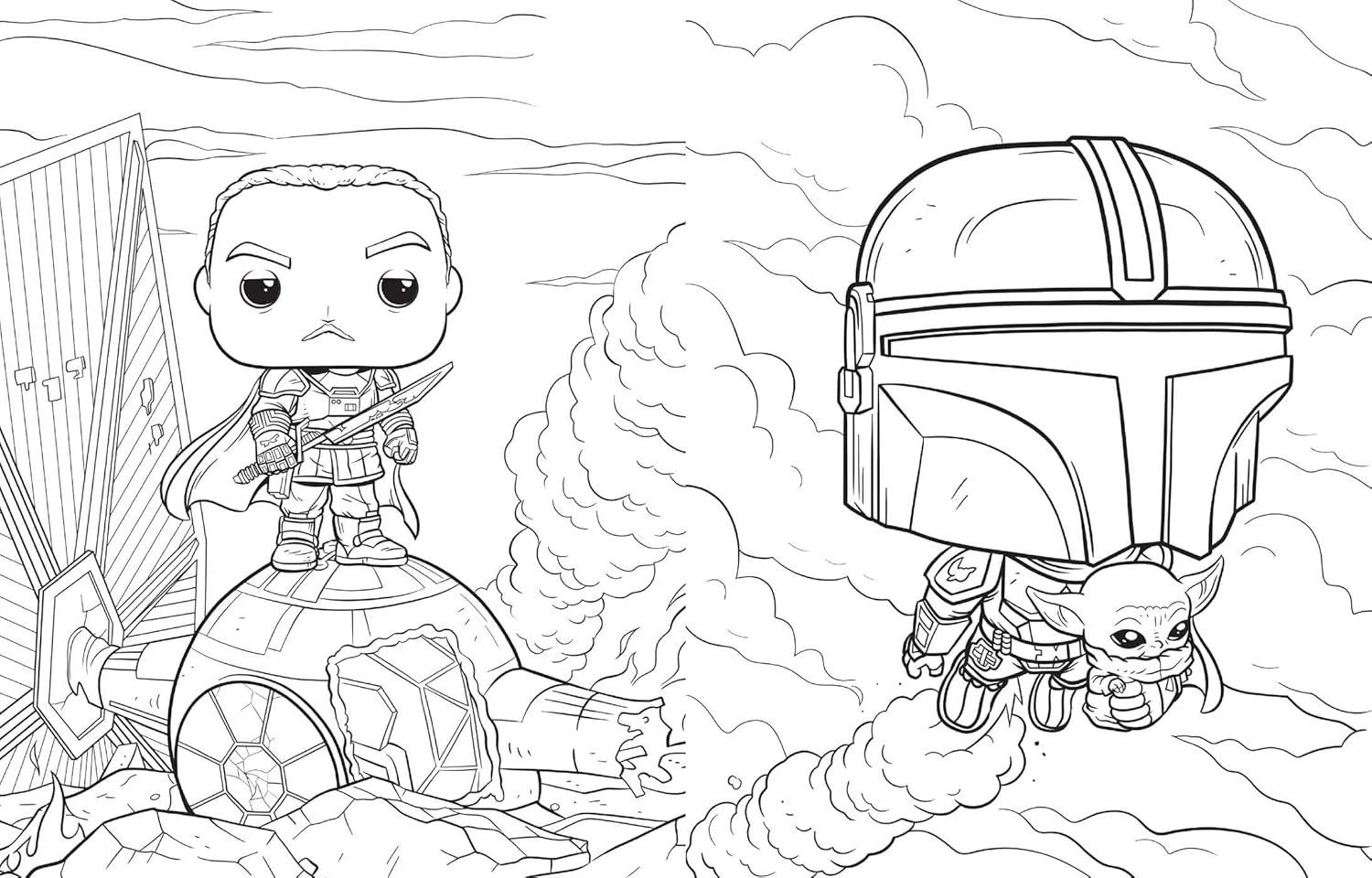 Mandalorian Official Funko Pop Coloring Book (Paperback)