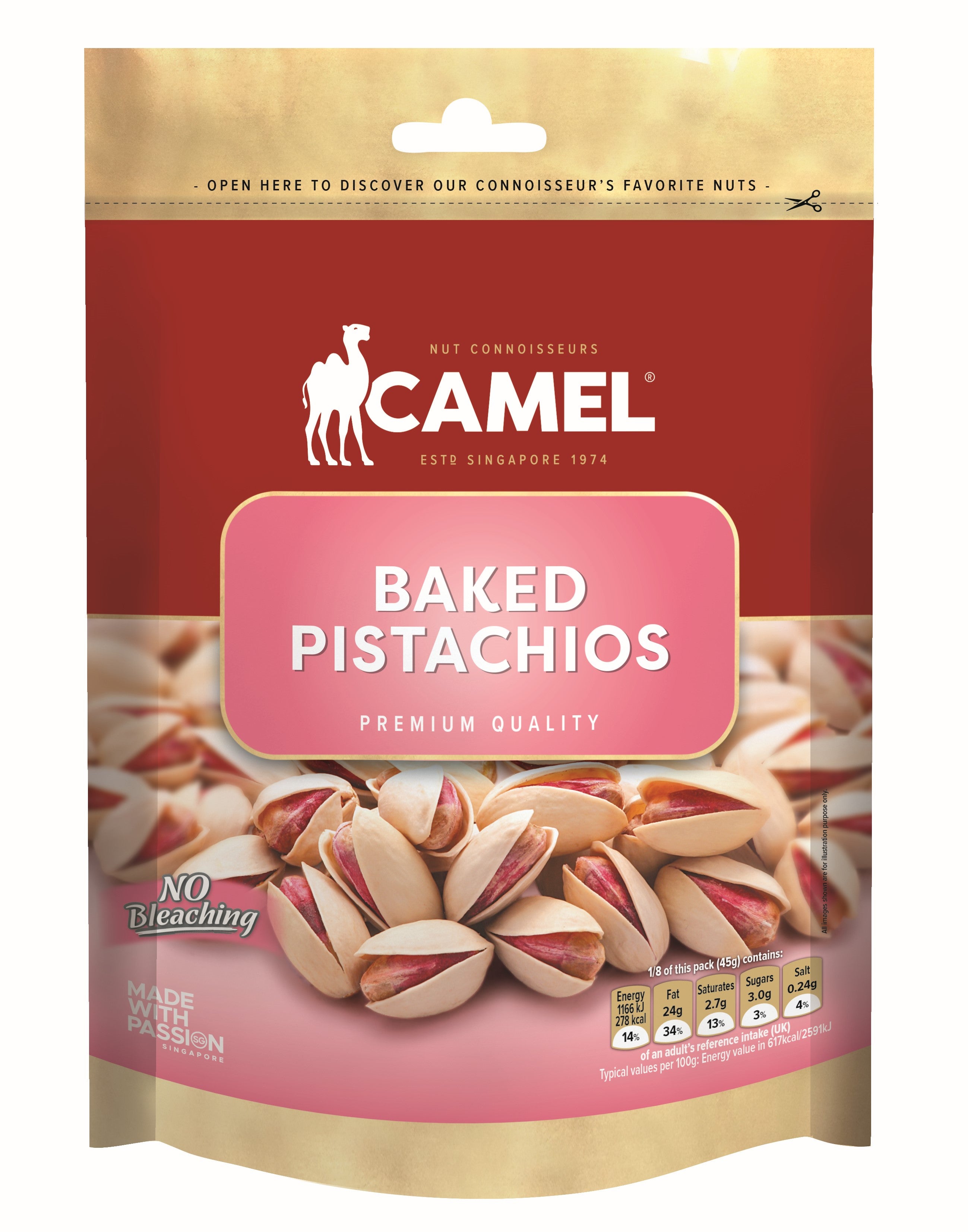 Camel Pistachios 360g ( Hc )