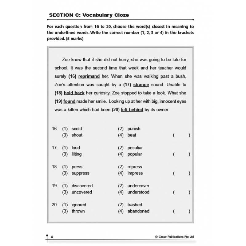 New English Language Trial Examinations 4