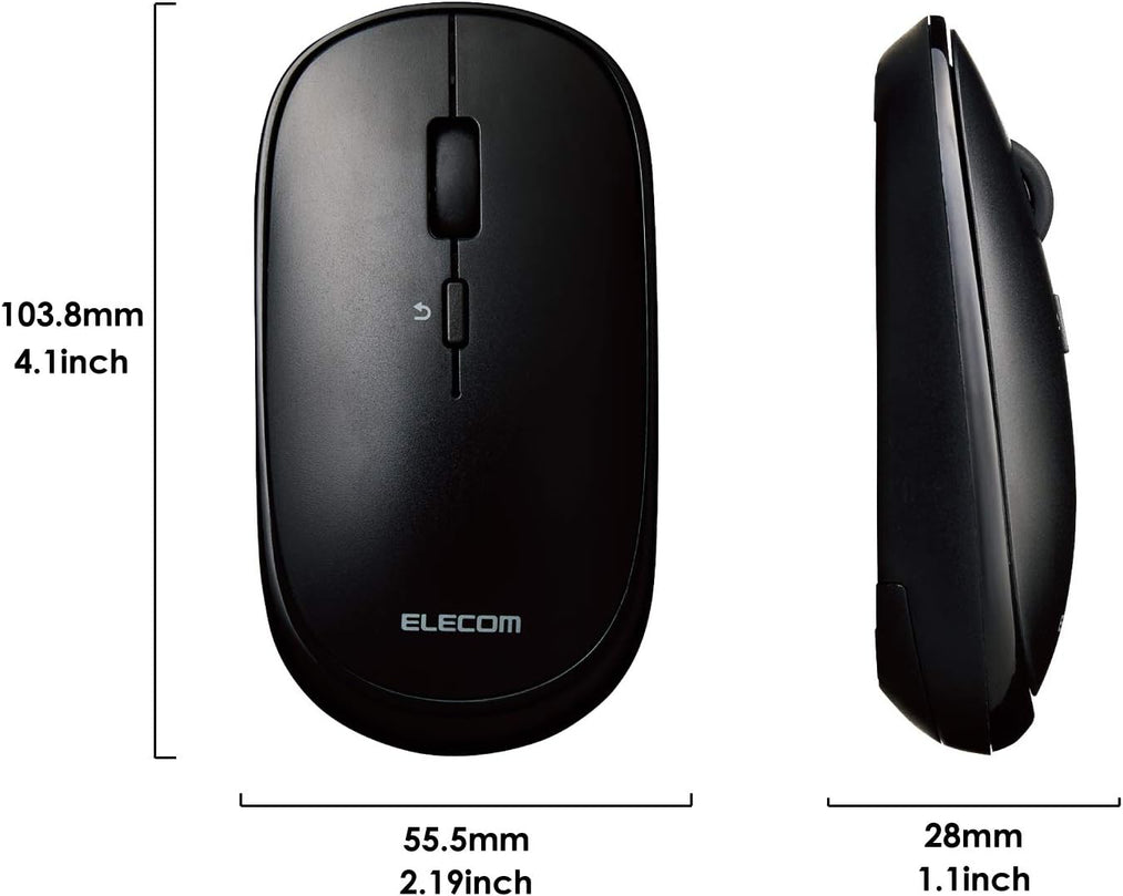 Elecom 2.4GHz Slint Wireless Mouse Black