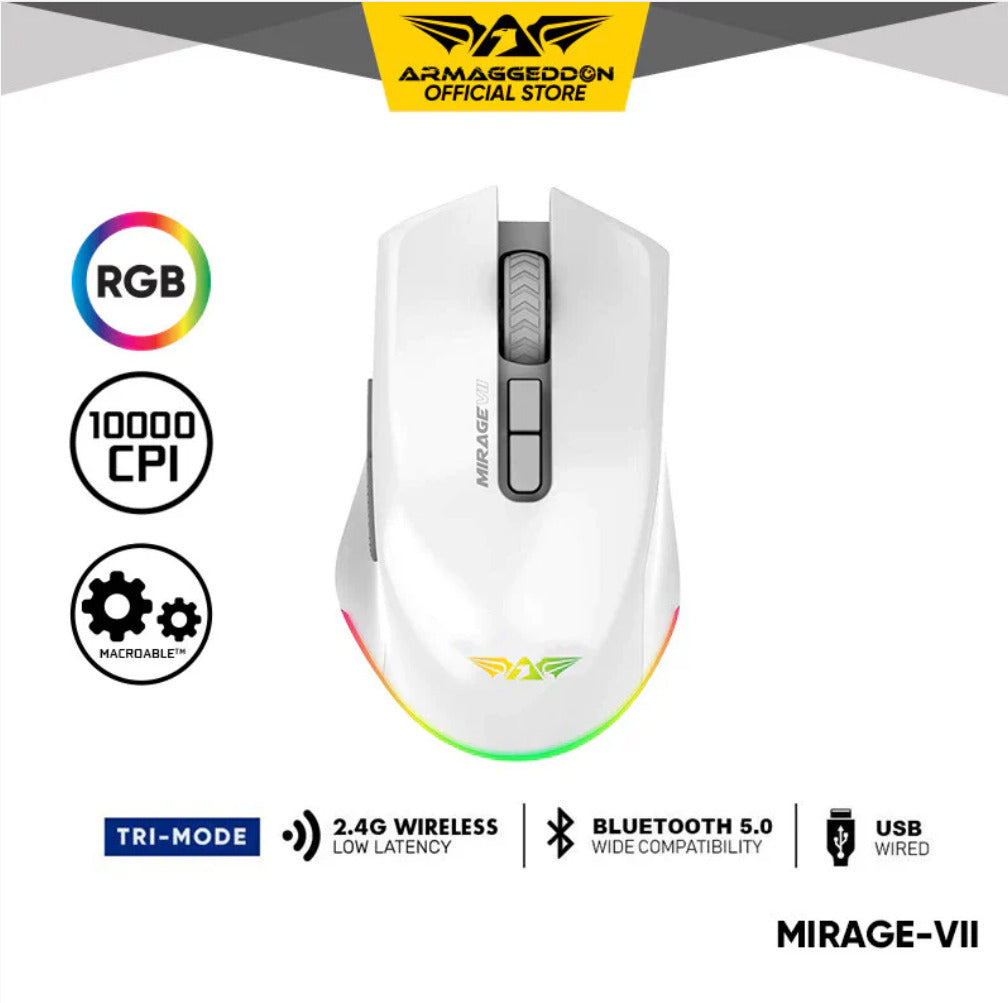 Armaggeddon Mirage-VII Gaming Mouse White