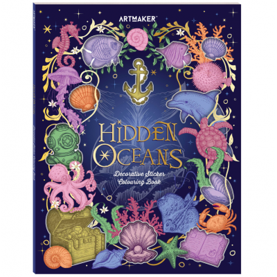 Art Maker Sticker & Colouring Book - Hidden Ocean