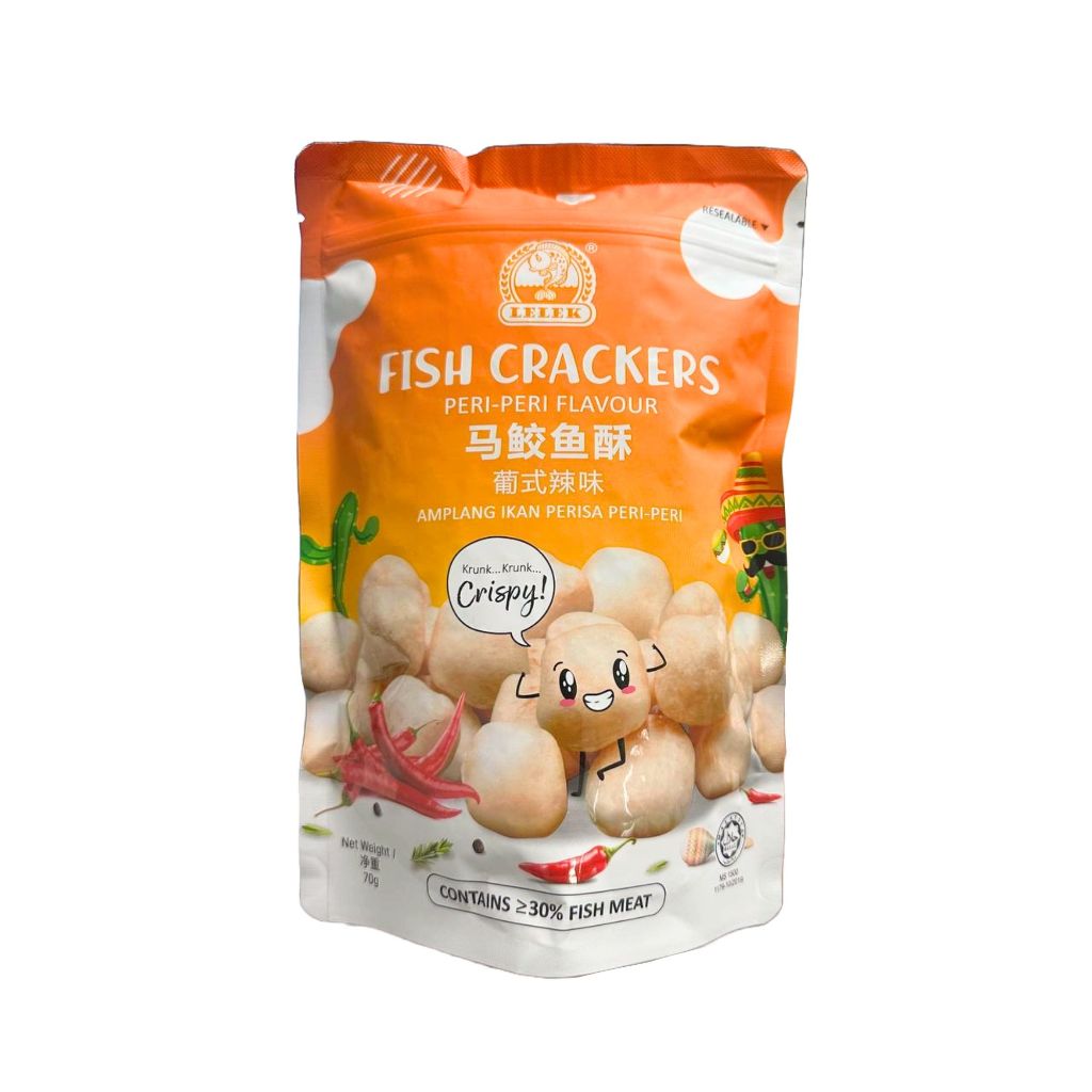 Lelek Amplang Fish Peri-peri Crackers 70g