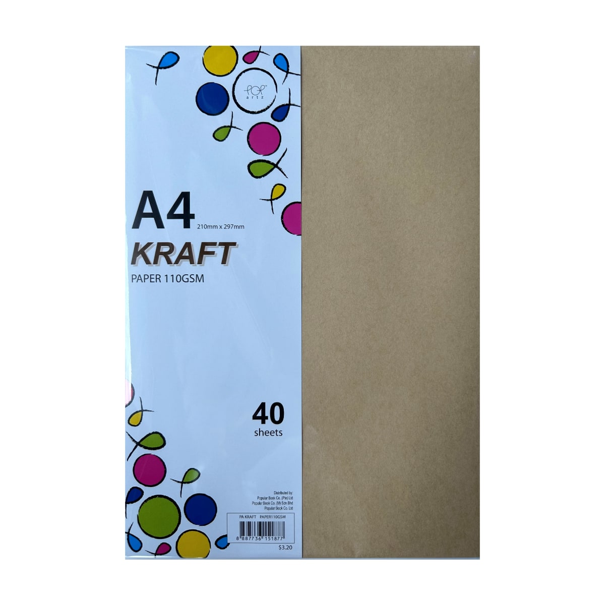 POP Artz Kraft Paper 110 GSM