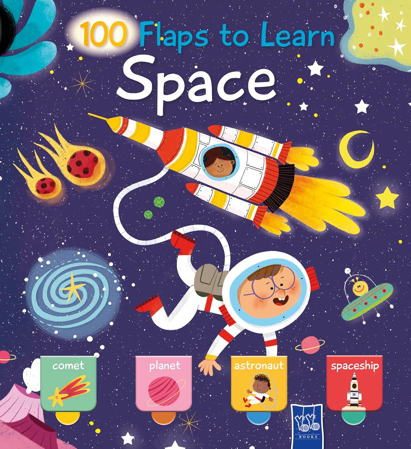100 Flaps To Learn Space (Yoyo Books) – Board Book