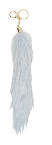 Fluffy Tail Charm Grey 127335