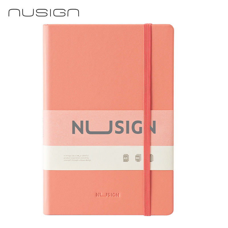 DELI NUSIGN  A5 PU NOTEBOOK PINK ENS281
