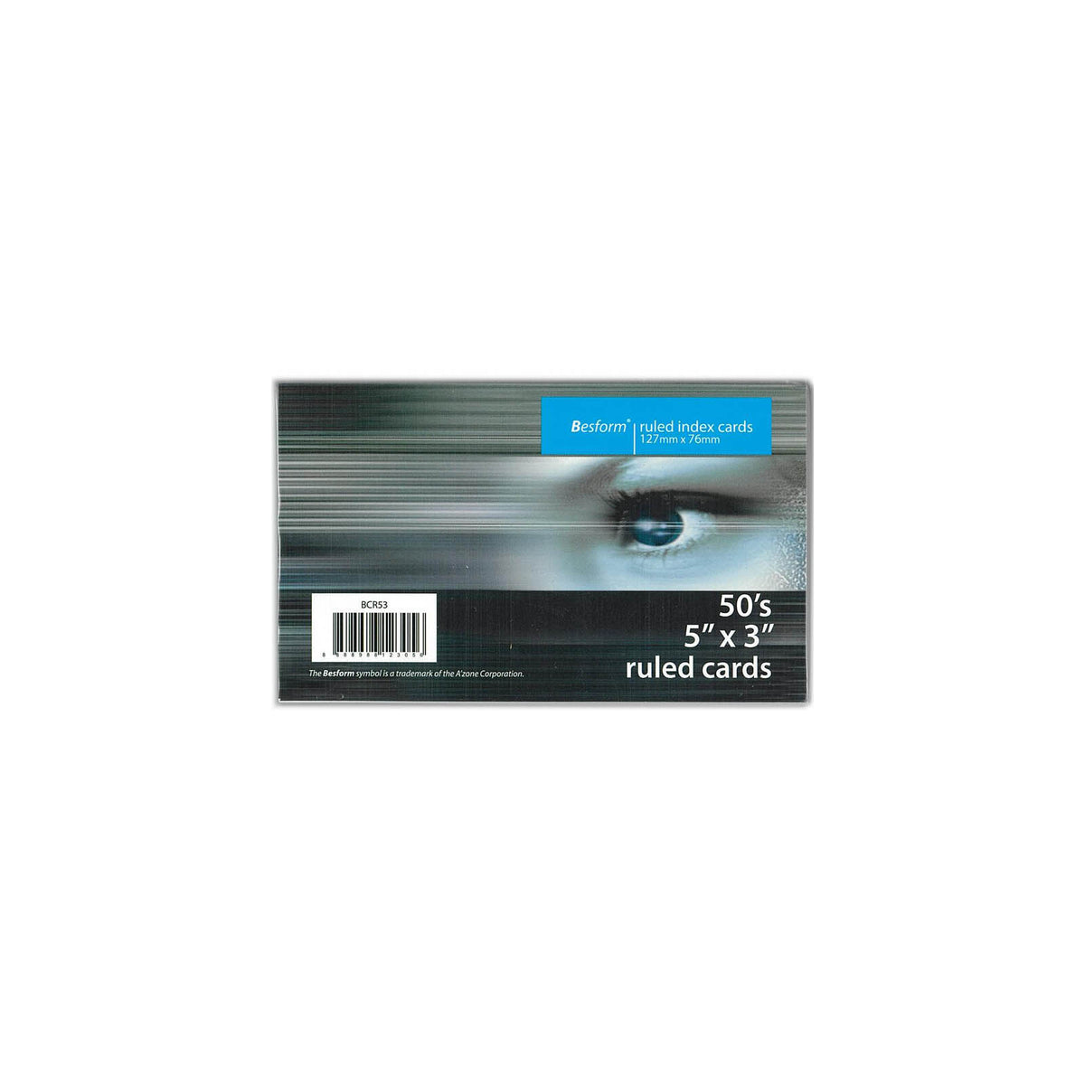 Besform Ruled Card BCR53 3x5 White