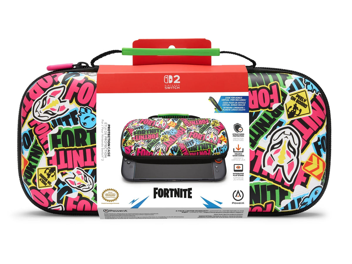 PowerA Protection Case for Nintendo Switch 2 - Fortnite Sticker Mashup