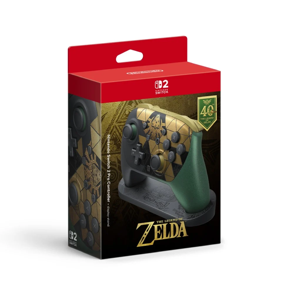 Nintendo Switch 2 Pro Controller The Legend of Zelda 40th Anniversary Edition