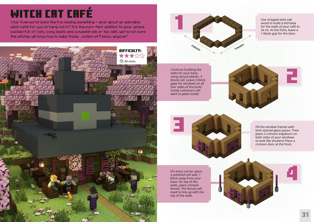 Minecraft Creepy Bite Size Builds (Hardcover)