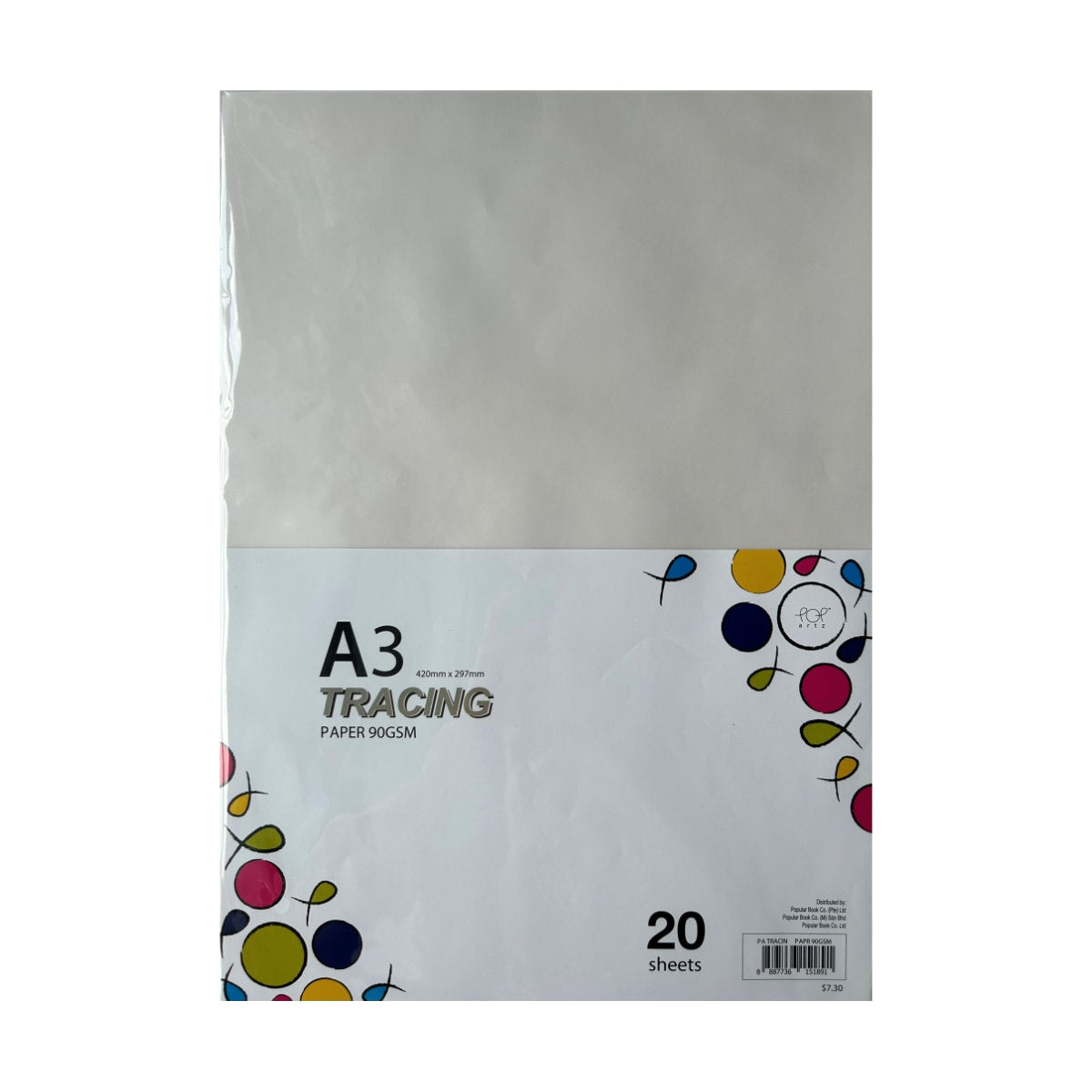POP Artz Tracing Paper A3 90 GSM