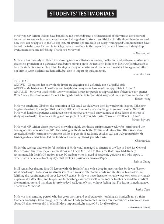A-Level General Paper-Model Essays by Themes Vol.2